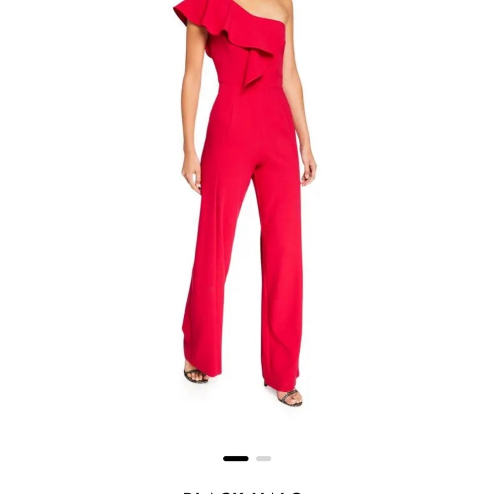 Black Halo Red Jumpsuit